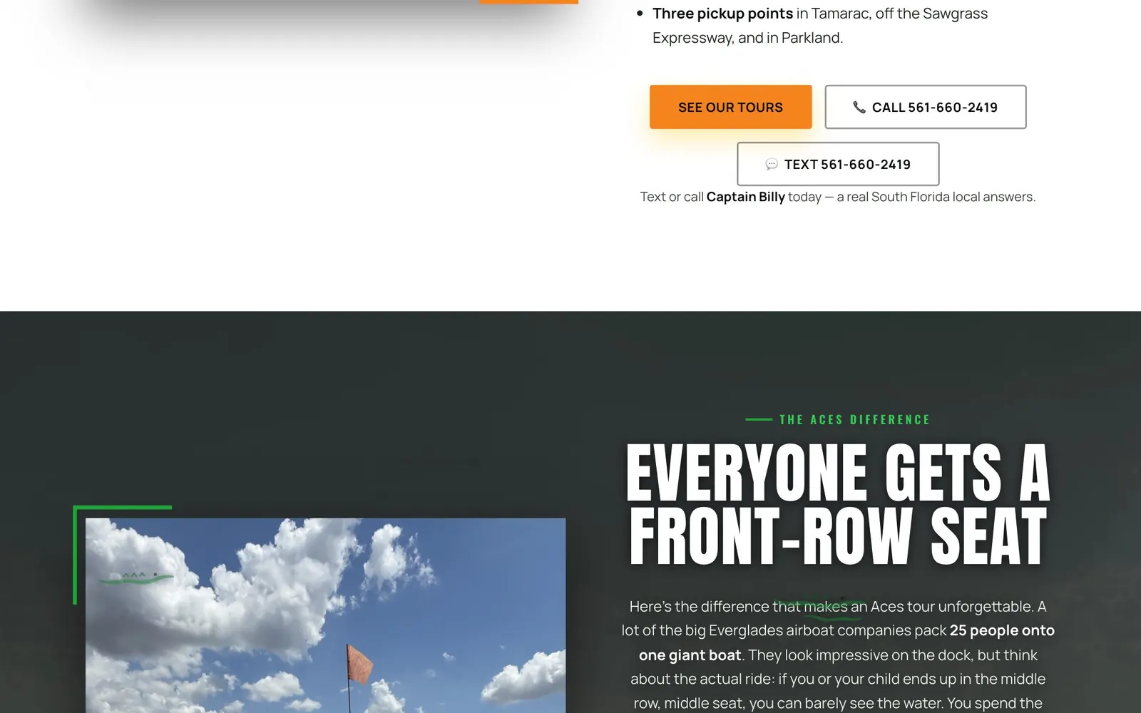 Aces Airboat Tours: s4 screen