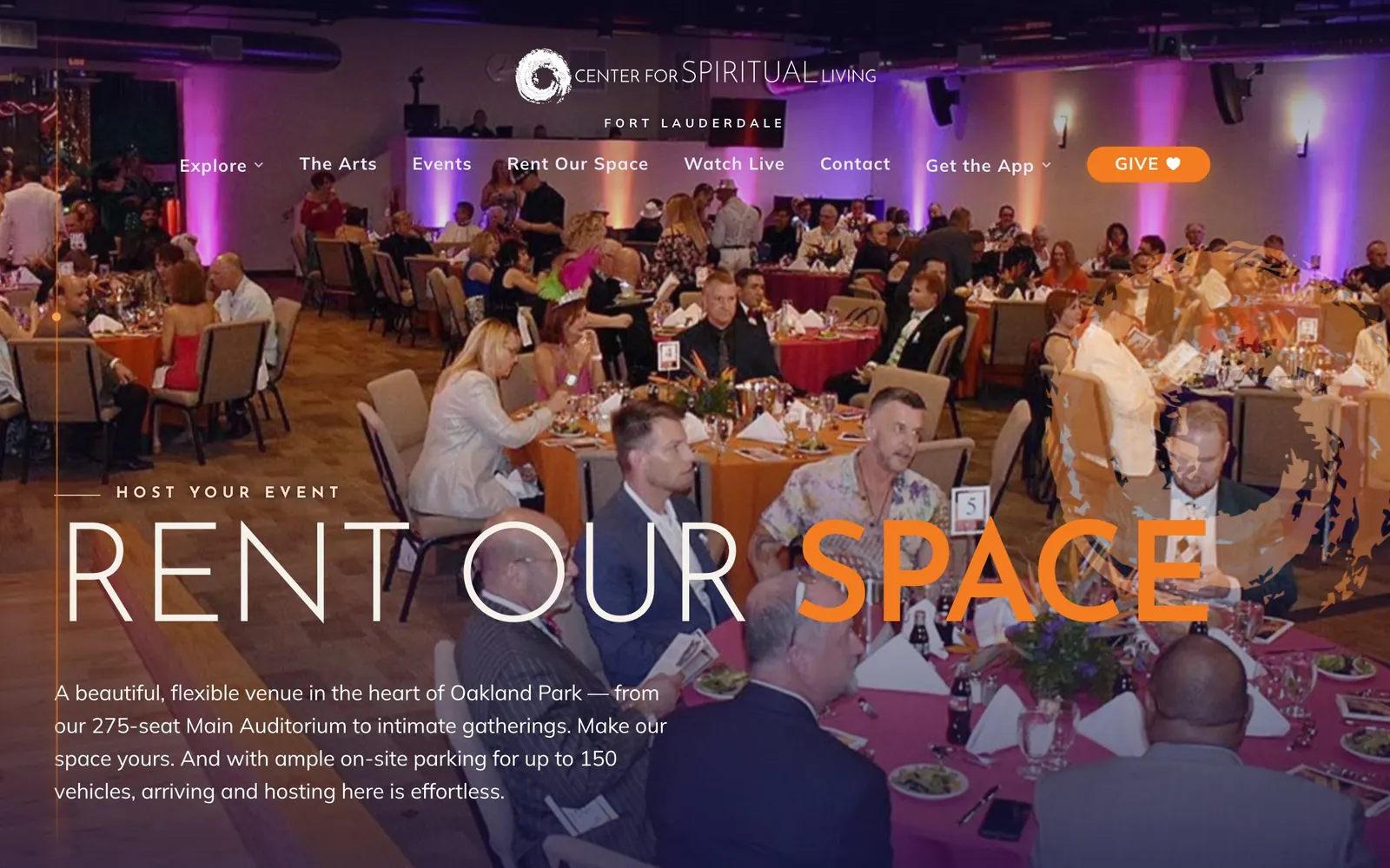 Center for Spiritual Living: rent screen