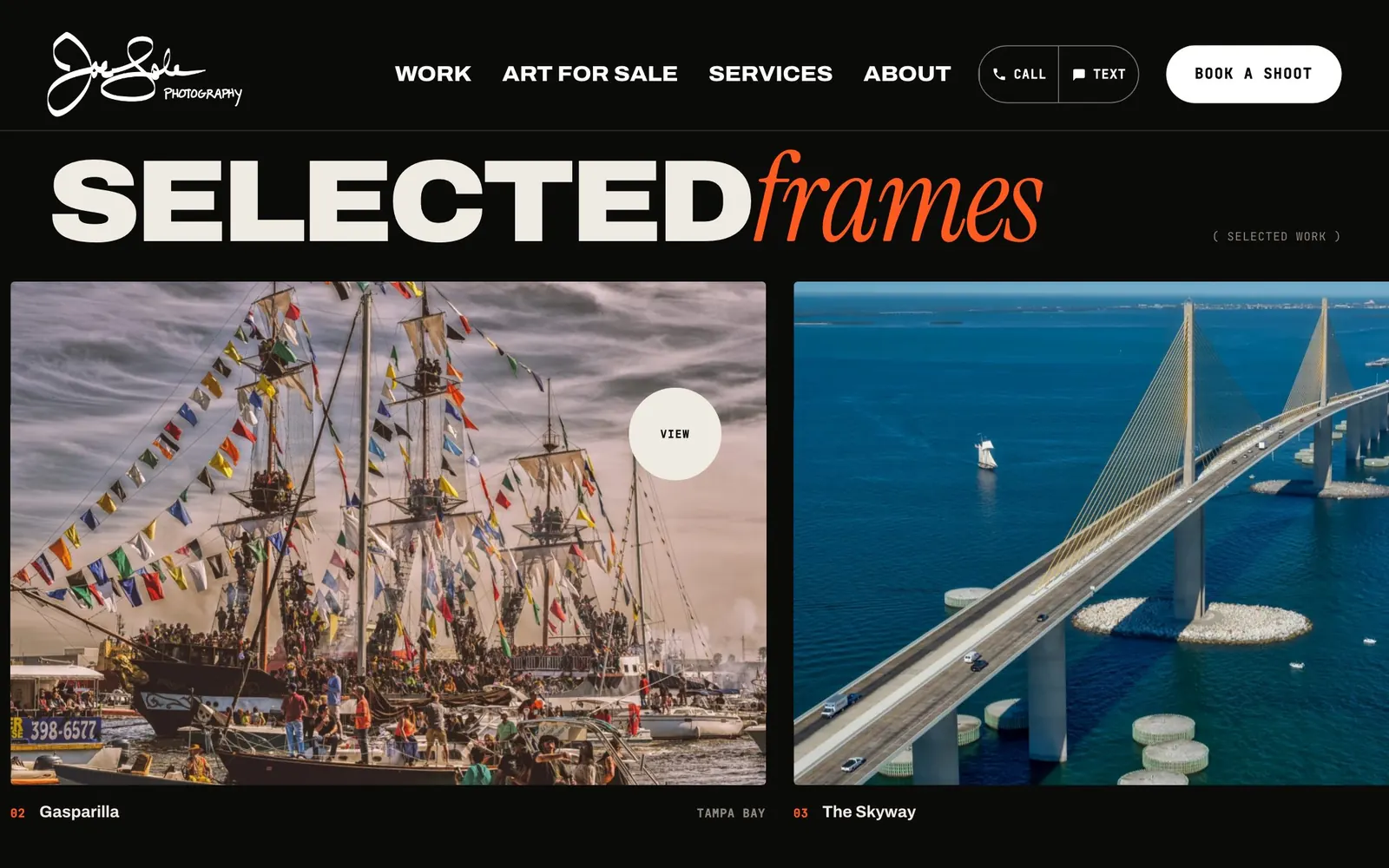 Joe Sale Photography: frames screen