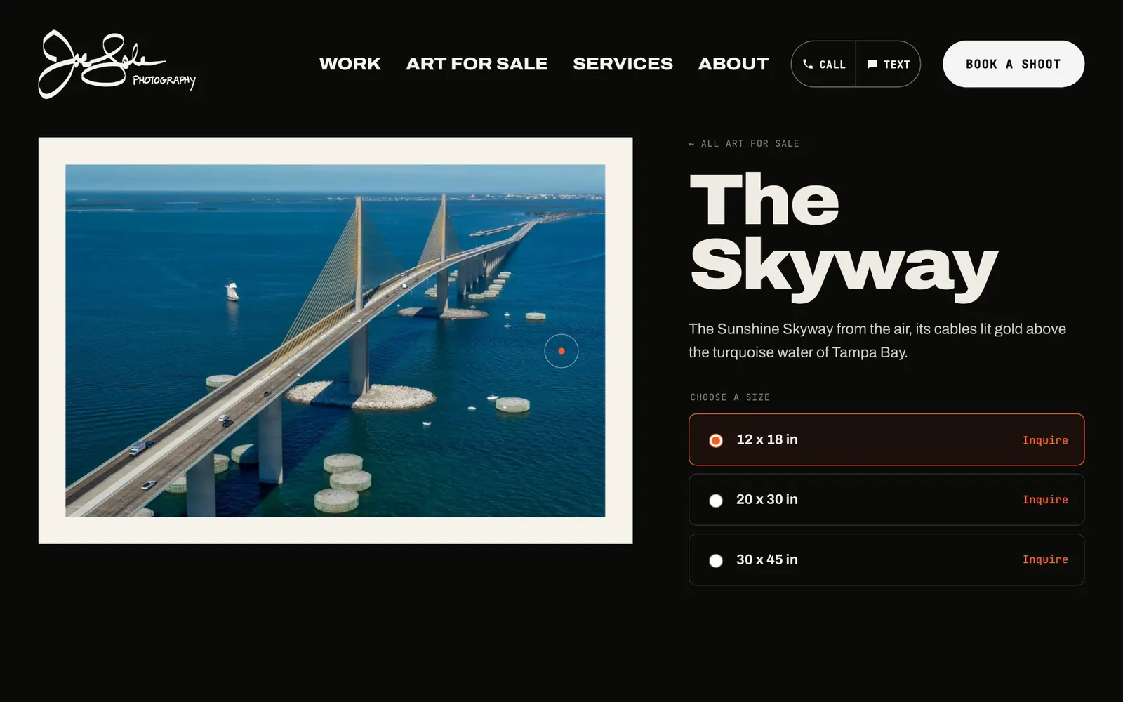 Joe Sale Photography: print screen