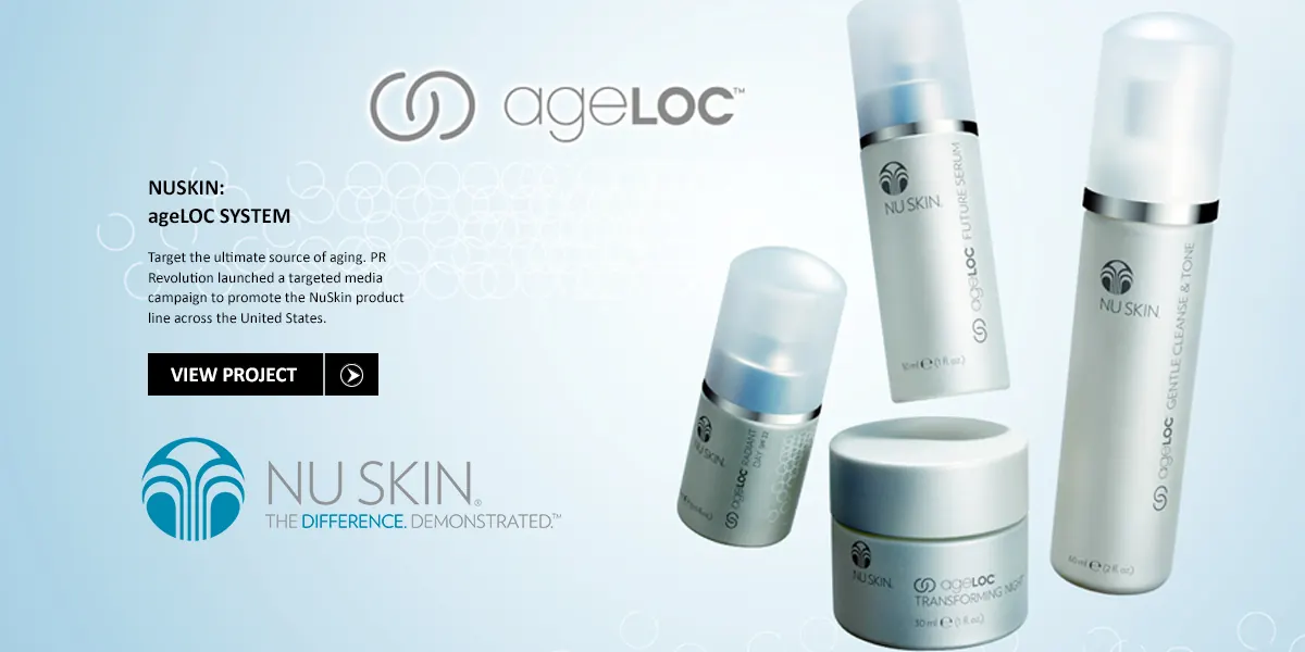 Nu Skin ageLOC system campaign slide