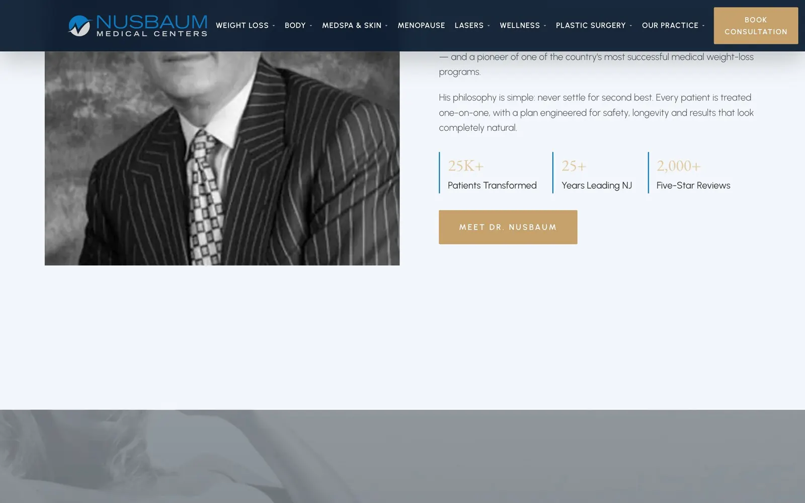 Nusbaum Medical Centers: doctor screen