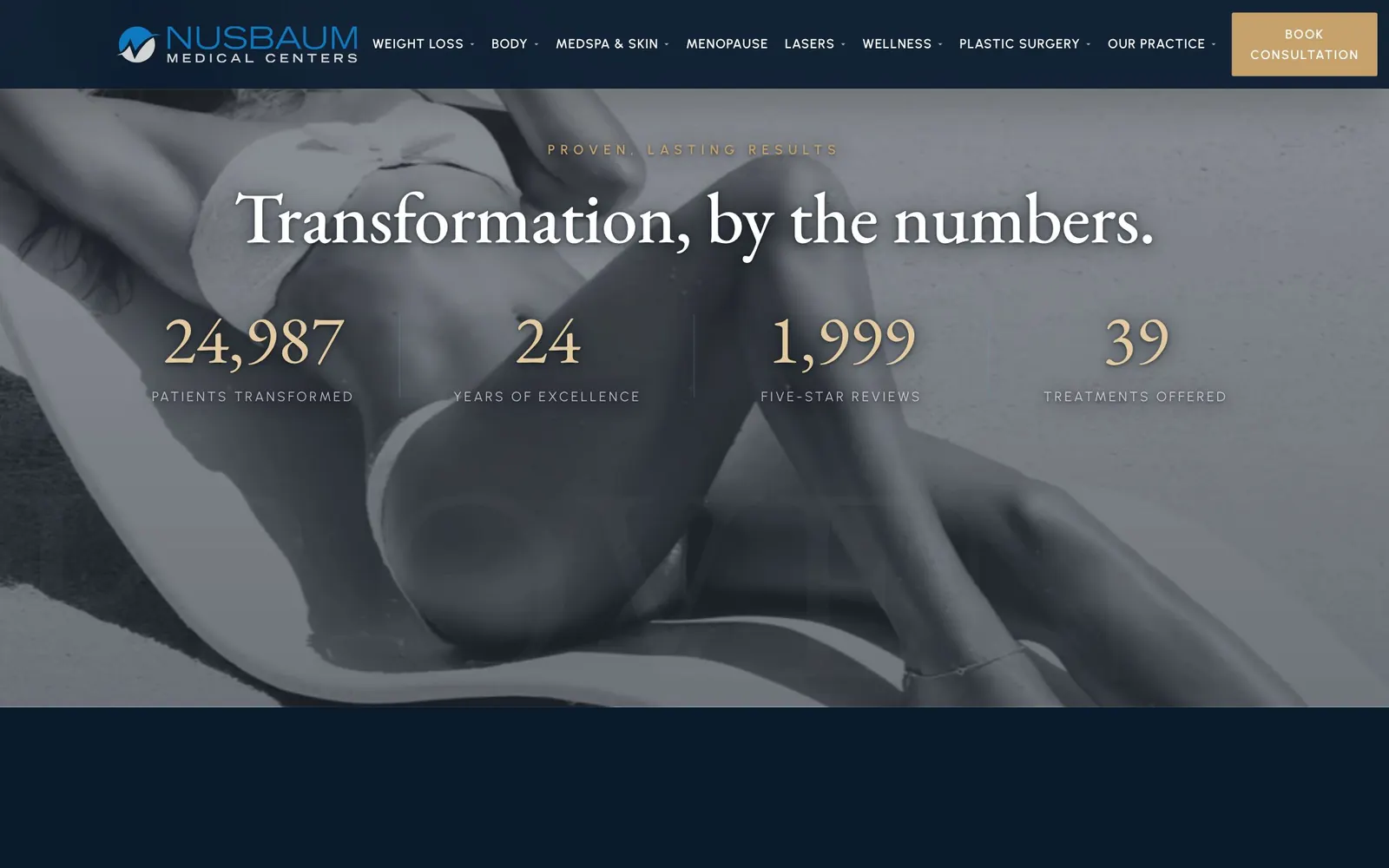 Nusbaum Medical Centers: numbers screen