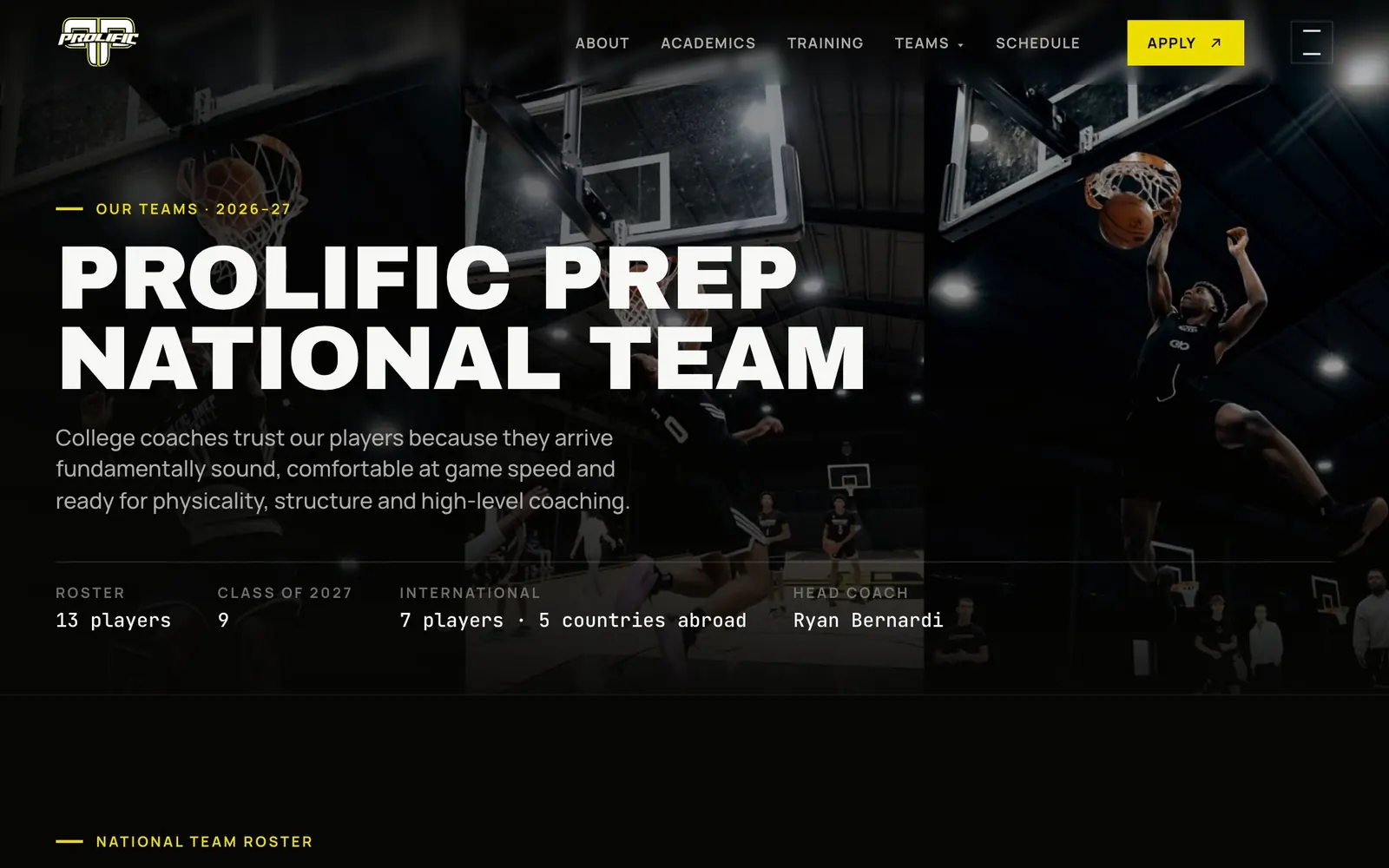 Prolific Prep: national screen