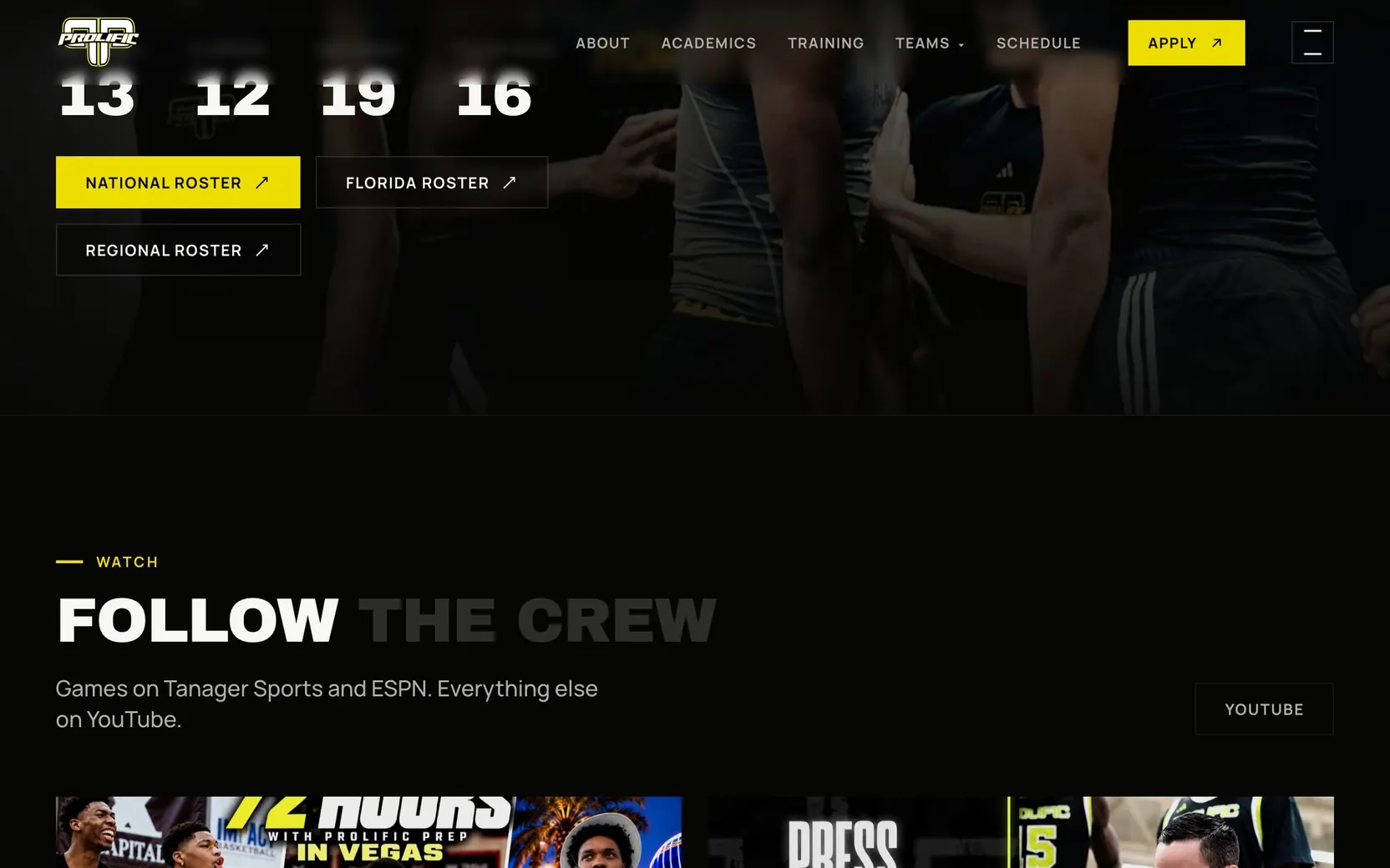 Follow the crew: video and social.