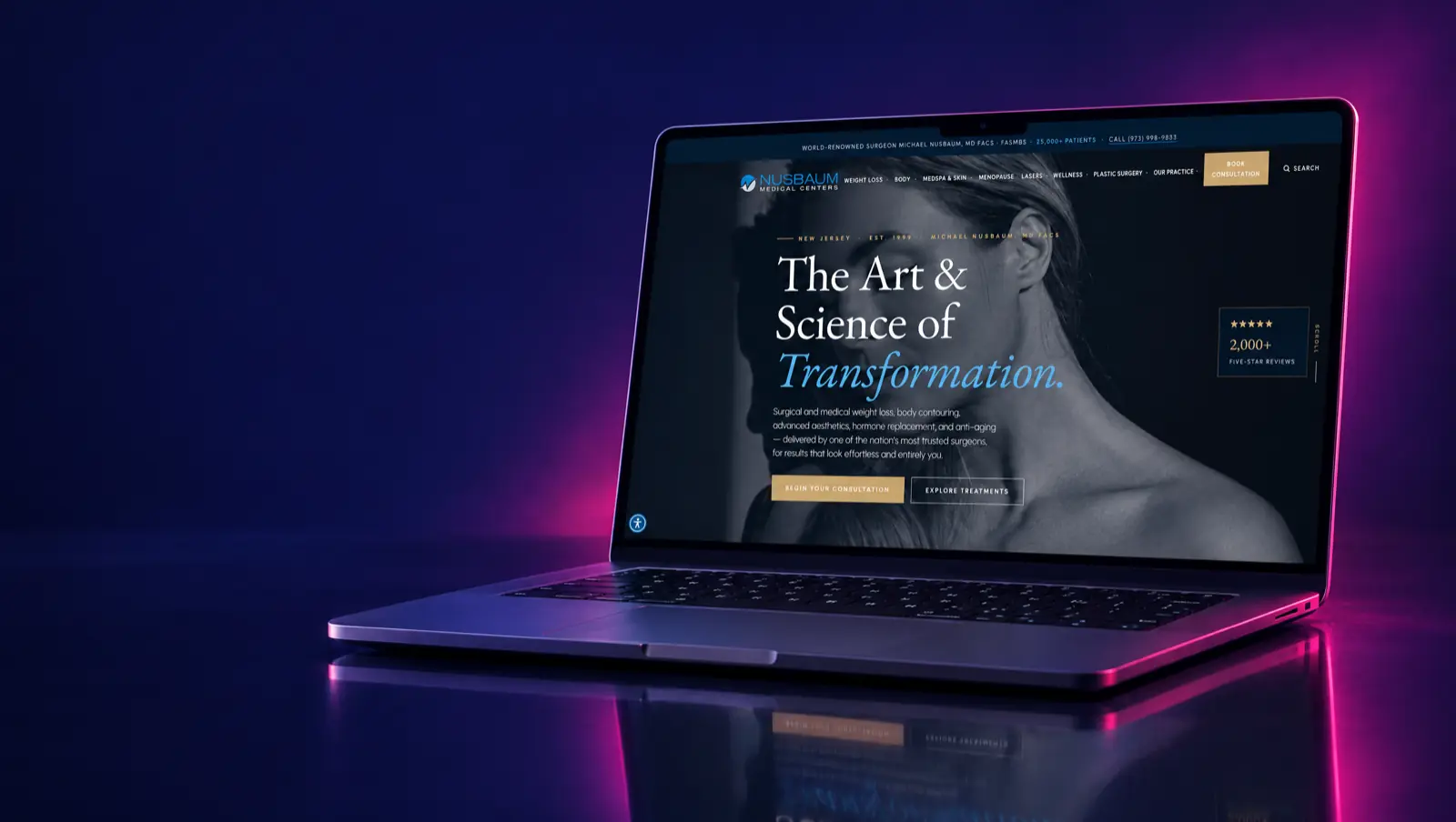 Nusbaum Medical website, built by Unified Marketing