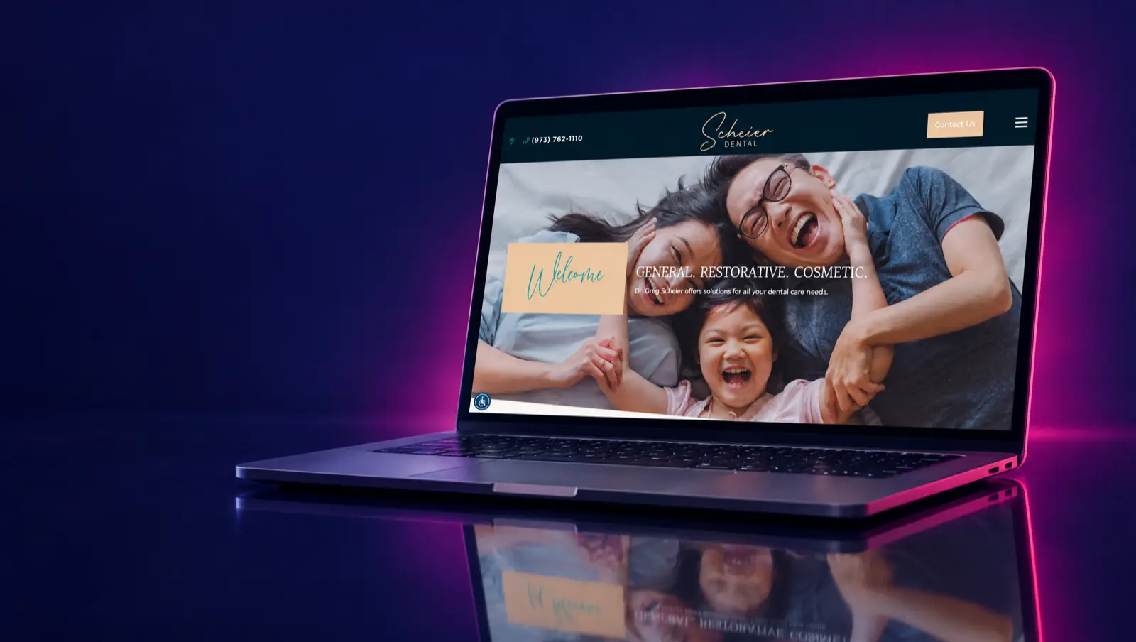 Scheier Dental website, built by Unified Marketing