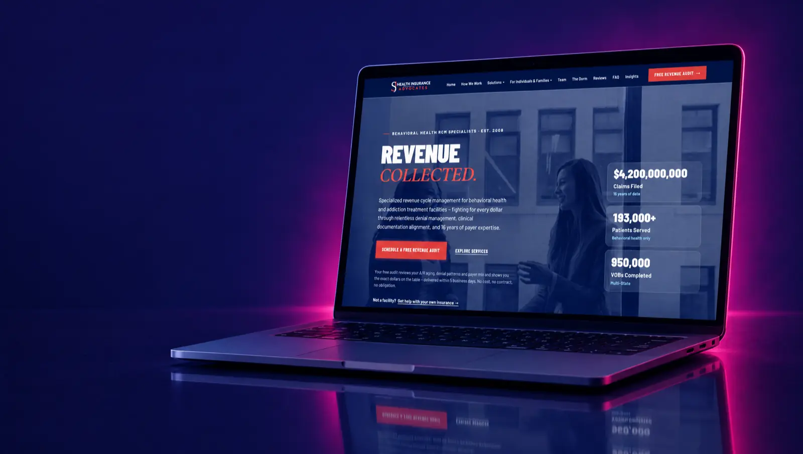 SJ Health Insurance Advocates website, built by Unified Marketing