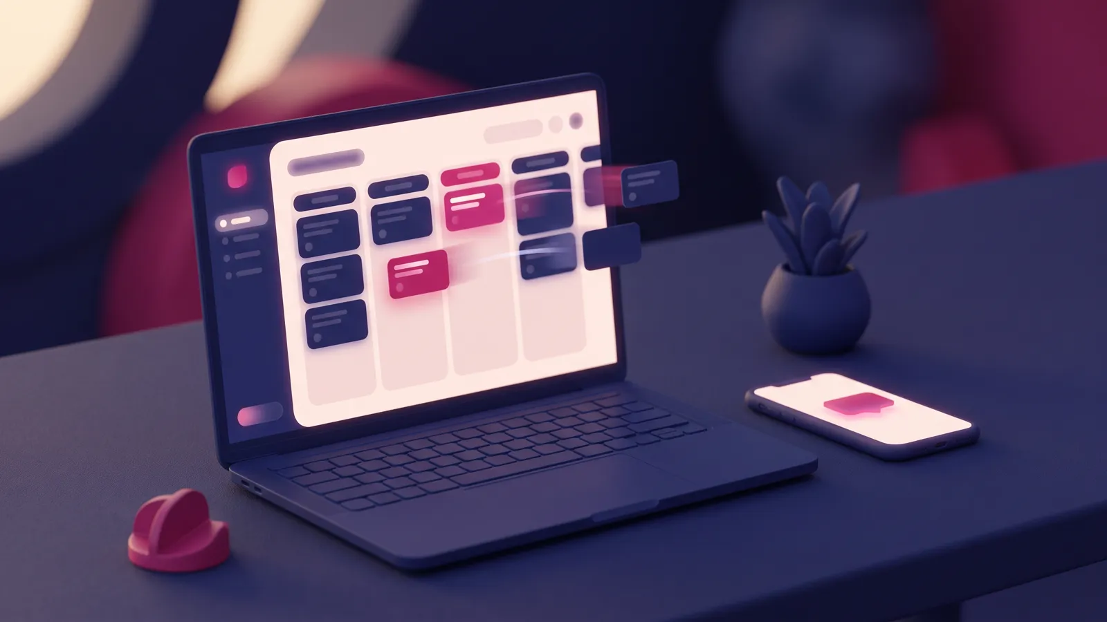 Laptop showing a pipeline board, illustrating a CRM for small business sales tracking